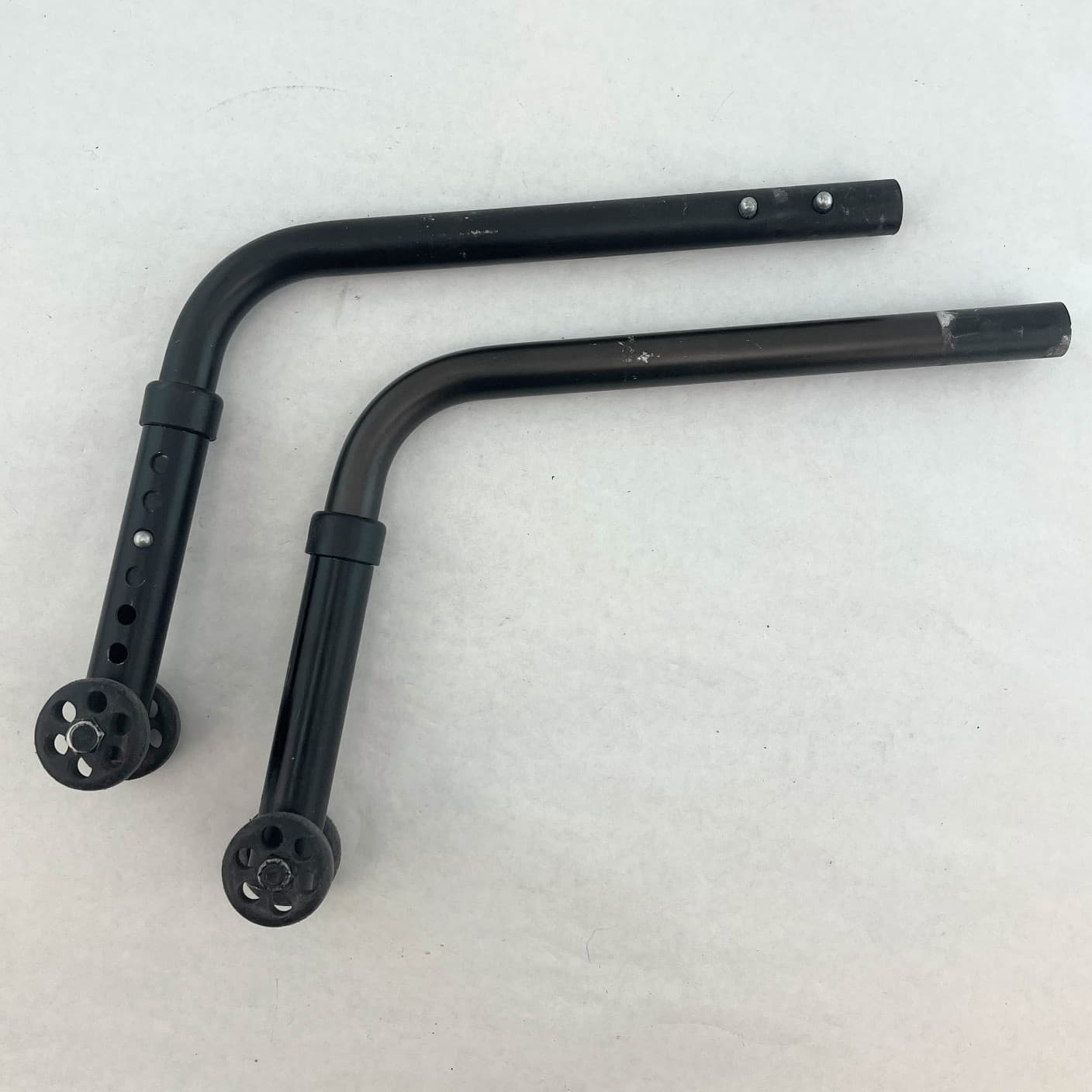 Pair Of Anti-Tipper For Wheelchair Adjustable Black Anti Tip Wheelchair Tippers 2