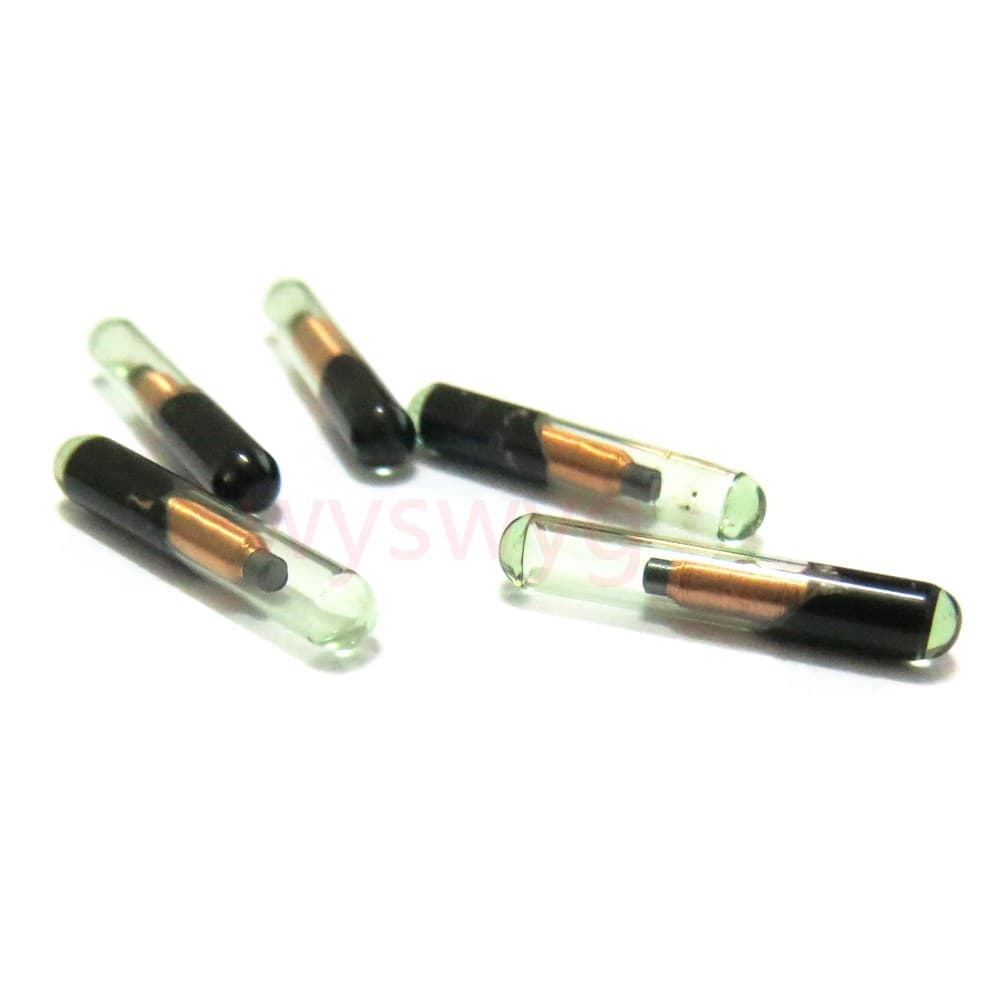 5pcs Micro Bio Glass Tag 125KHz RFID EM4100 Proximity Induction Token 2.12 x12mm 2