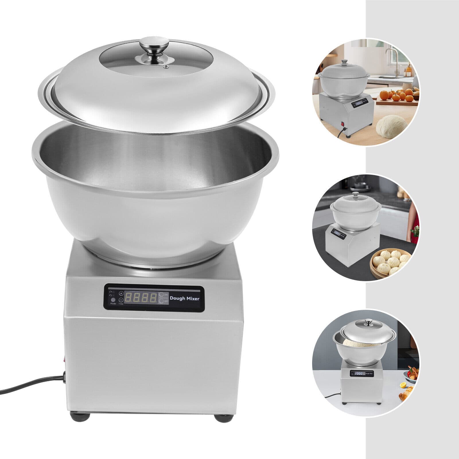 8kg Electric Dough Maker Machine - Powerful 1500W Kneading with Timer