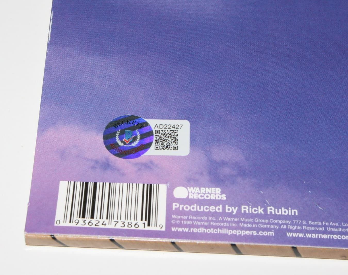 JOHN FRUSCIANTE SIGNED RED HOT CHILI PEPPERS CALIFORNICATION RECORD BECKETT COA 5