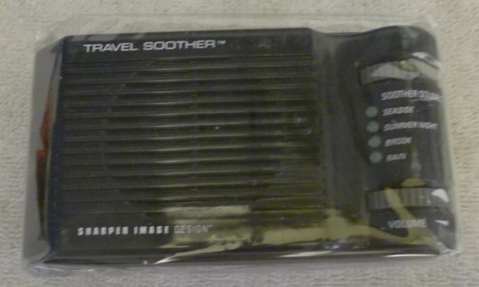 The Sharper Image Travel Soother Black ID 501 - NOS NEW Open Box 3