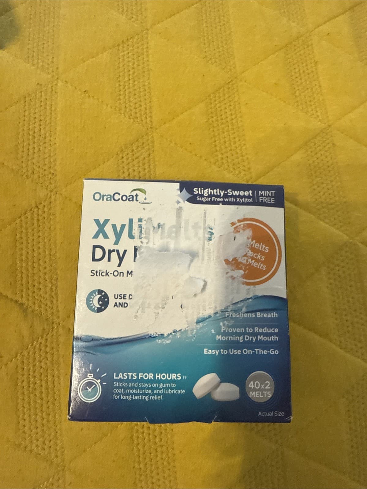 Xylimelts for Dry Mouth, Mint-free, 80-count Box Exp 02/28 -READ DESCRIPTION 2