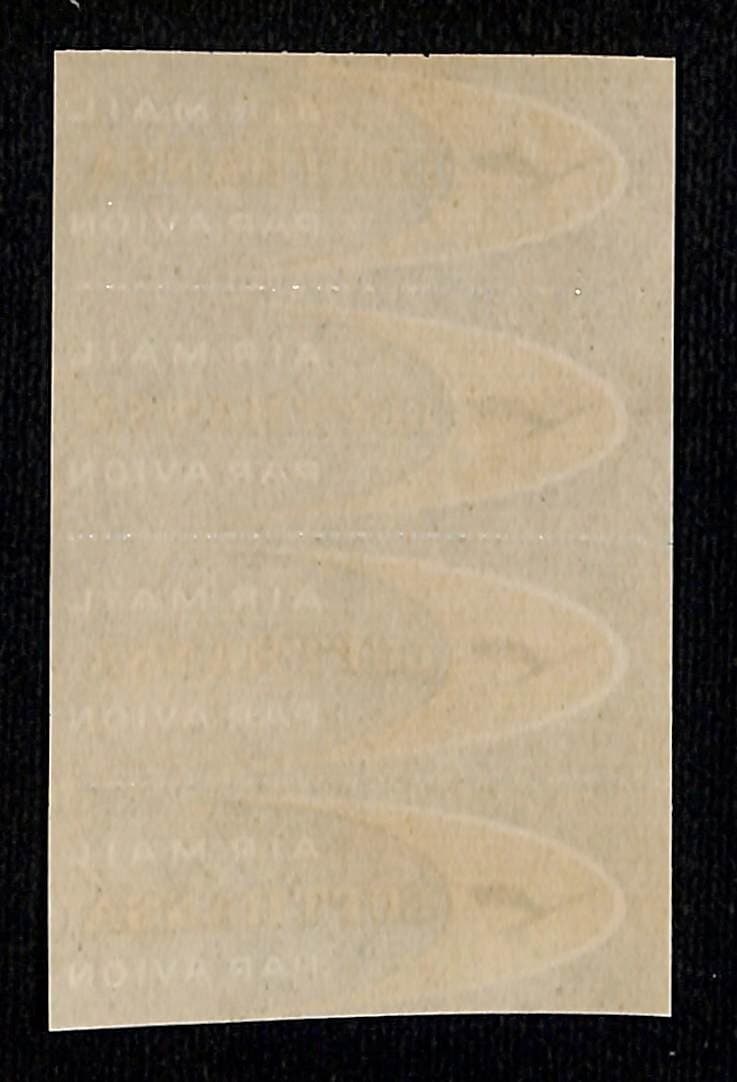 Lufthansa Air Mail / Par Avion Strip of 4 Small Labels  2" x 3" VGC 2