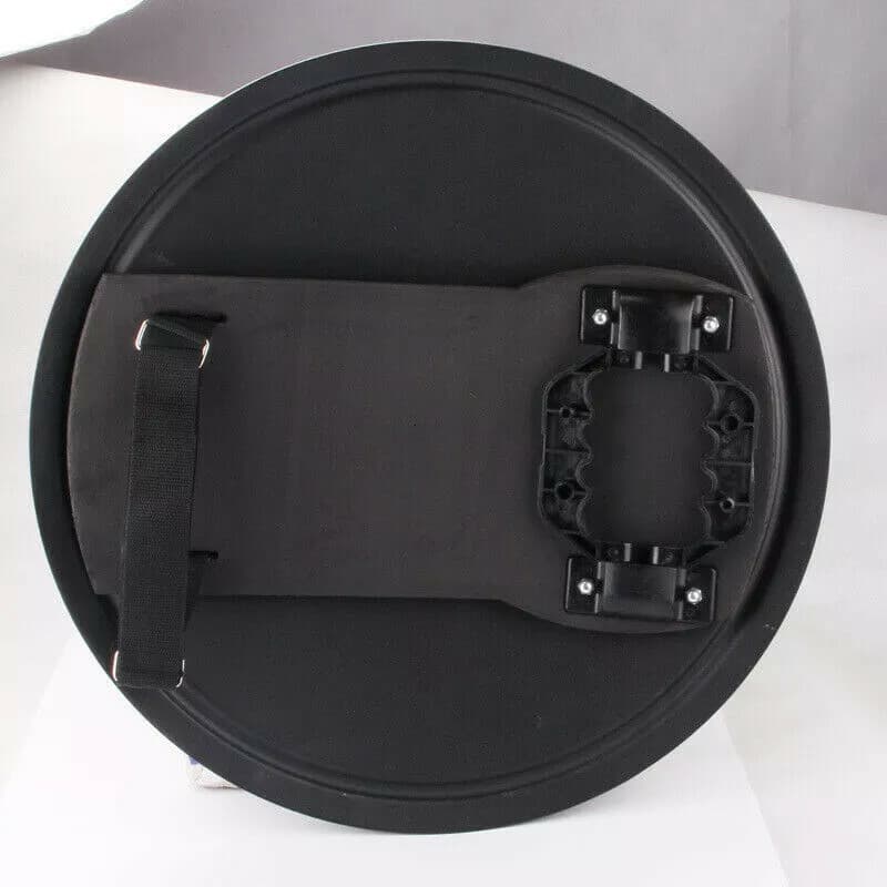 Round Metal Anti-Riot Shield Police Tactical CS Campus Security Protection Black 6