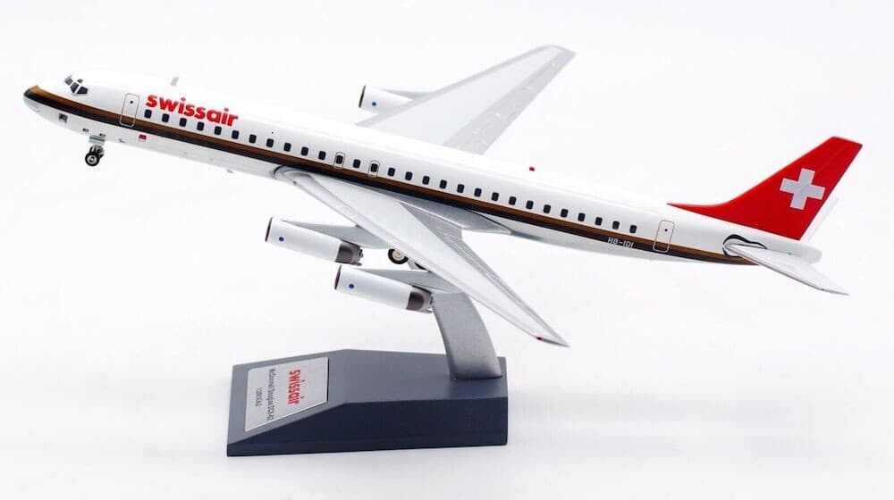Inflight B-862-SR-IDI-P Swissair Douglas DC-8-62 HB-IDI Diecast 1/200 Jet Model 4