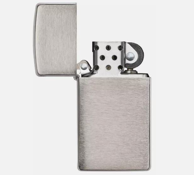Zippo Slim Windproof Brushed Chrome Lighter, 1600,  #2
