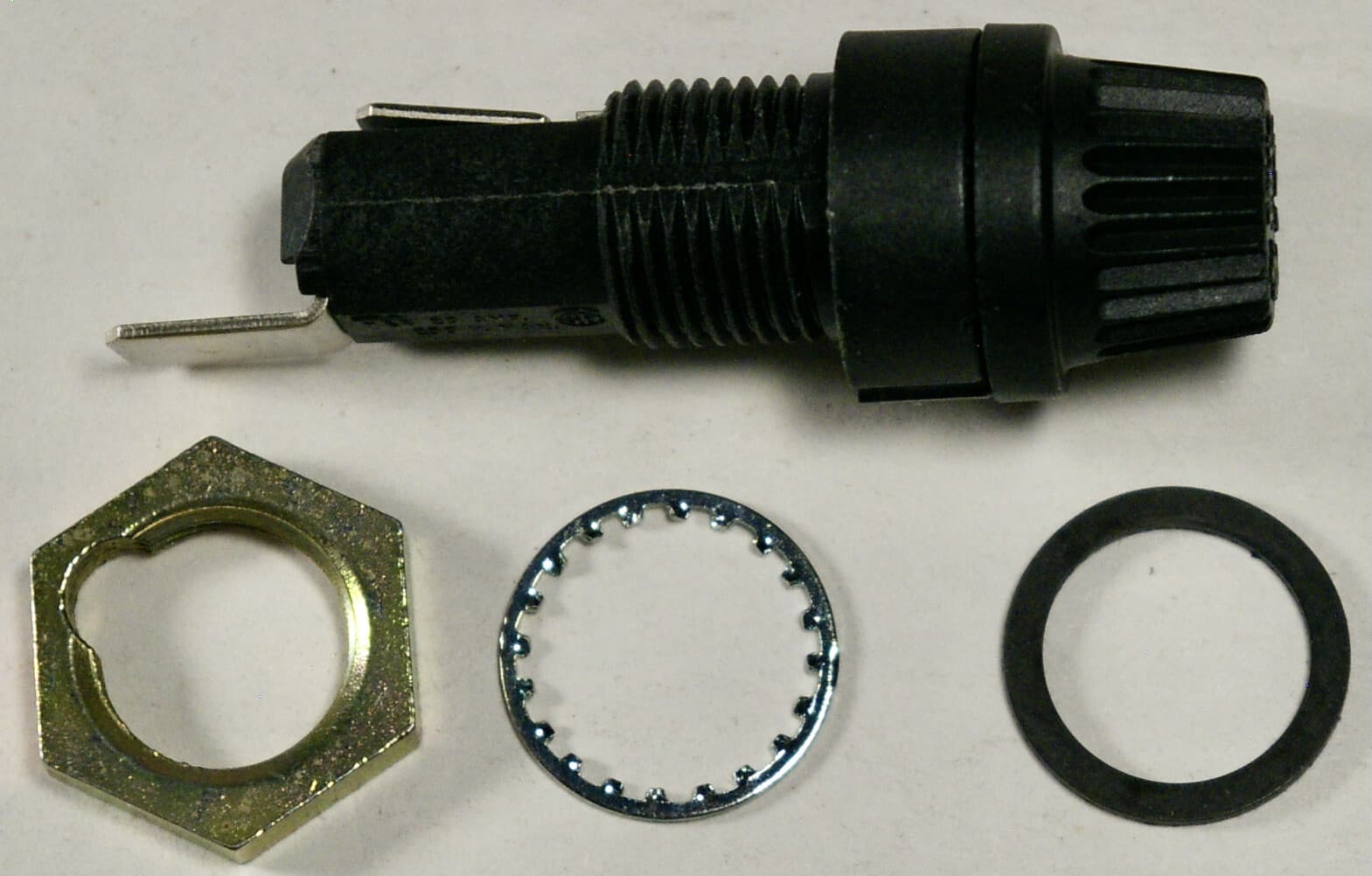 LITTELFUSE FUSEHOLDER H342858L  3AG/3AB 20 AMP 250V 1/4" Q.C.  Lot of 5 4