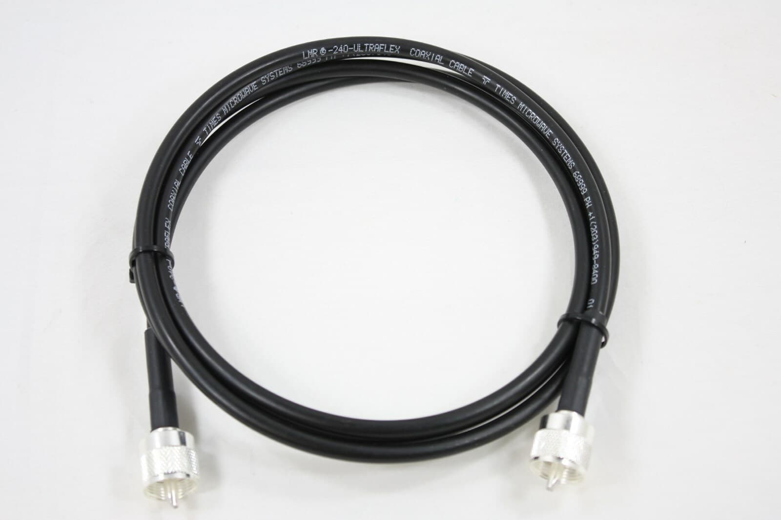 Times Microwave LMR-240UF Ultra Flex CB Coax Cable 14.5ft w/PL-259