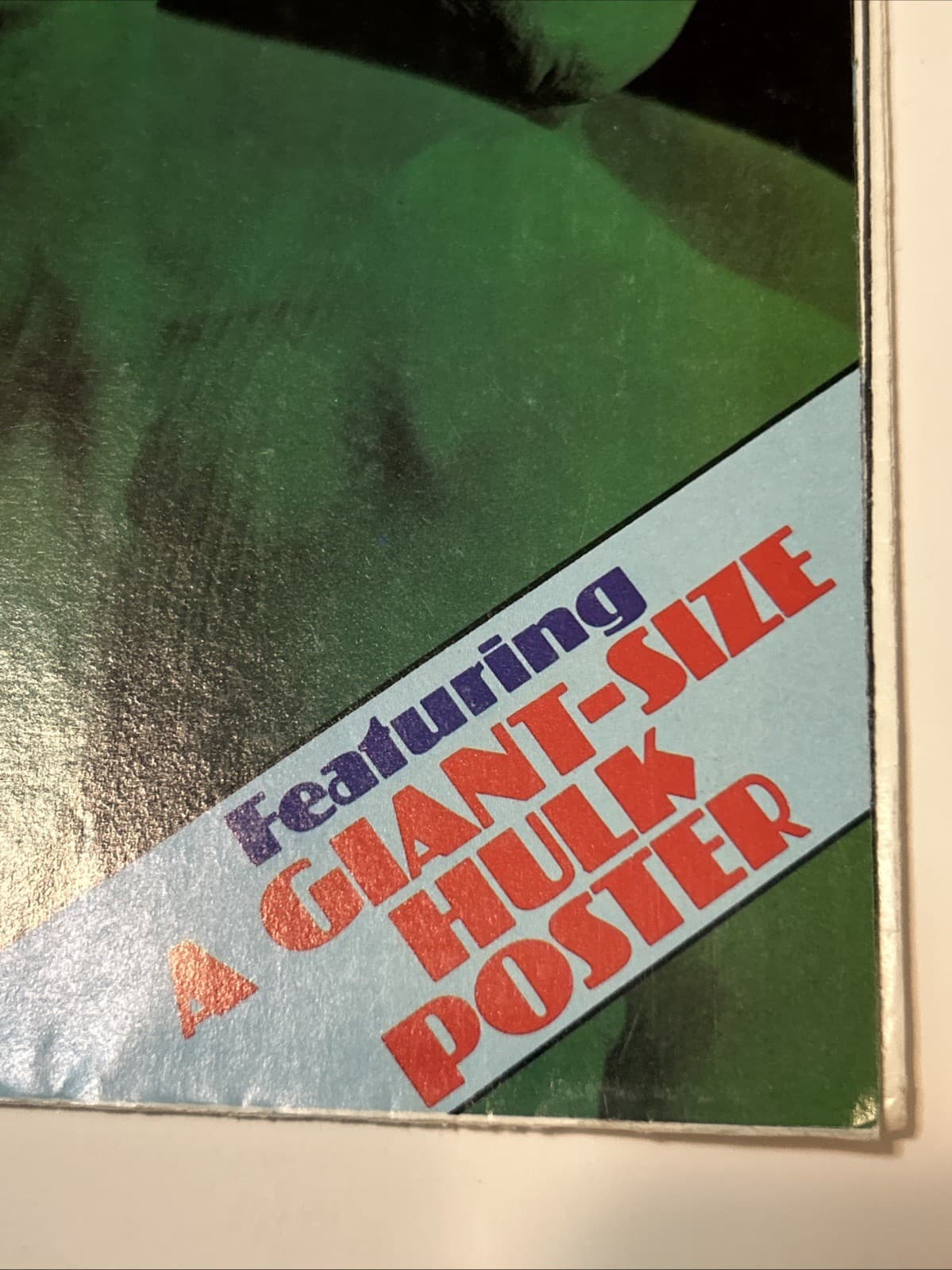 Stan Lee Presents Incredible Hulk Poster Magazine 1978 Marvel TV Fold-Out 3