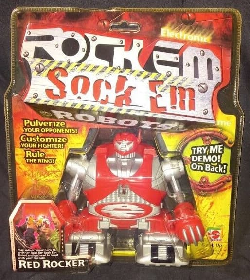 🎀*RARE* Rock Em Sock Em Robots RED ROCKER Robot Handheld Game *NEW & SEALED*🎀 5