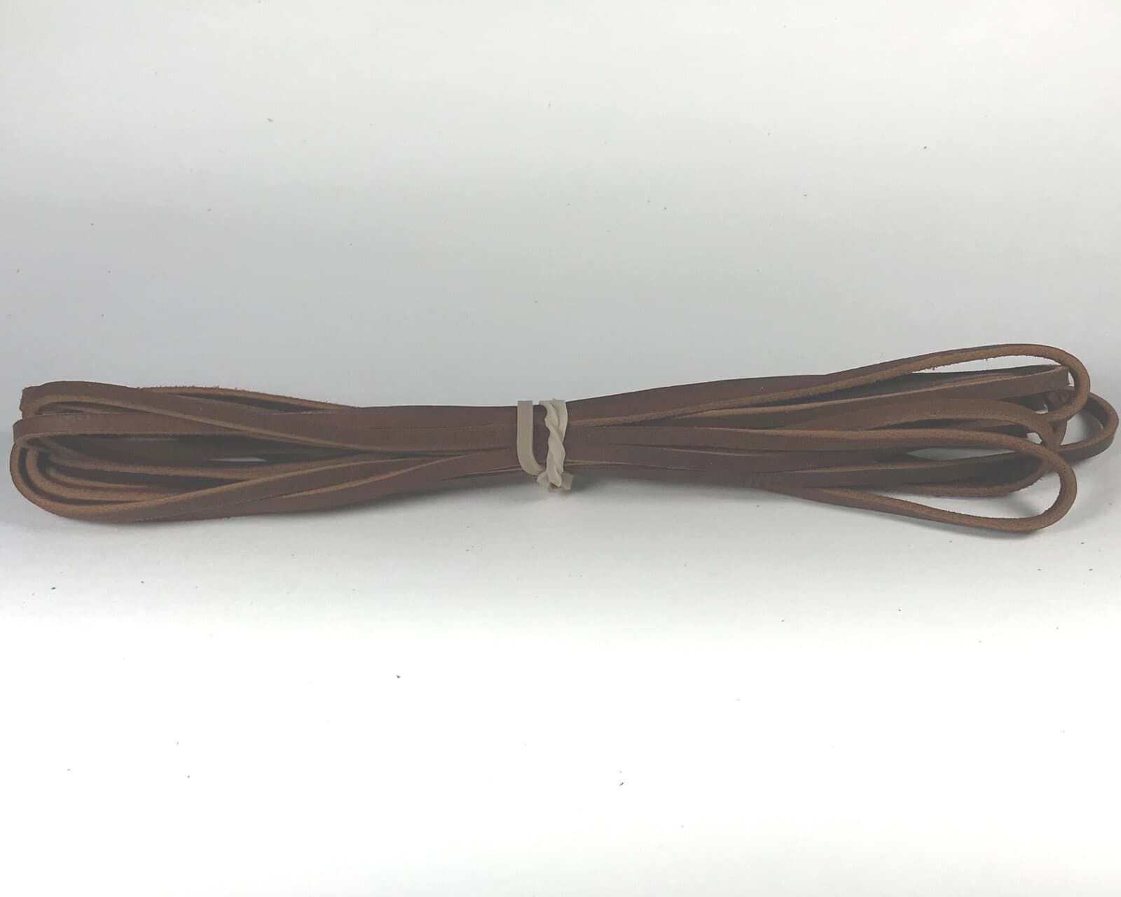 1 Pair (2 laces) 9/64 x 72 inch Leather Boots Lace Indian Tan Cougar