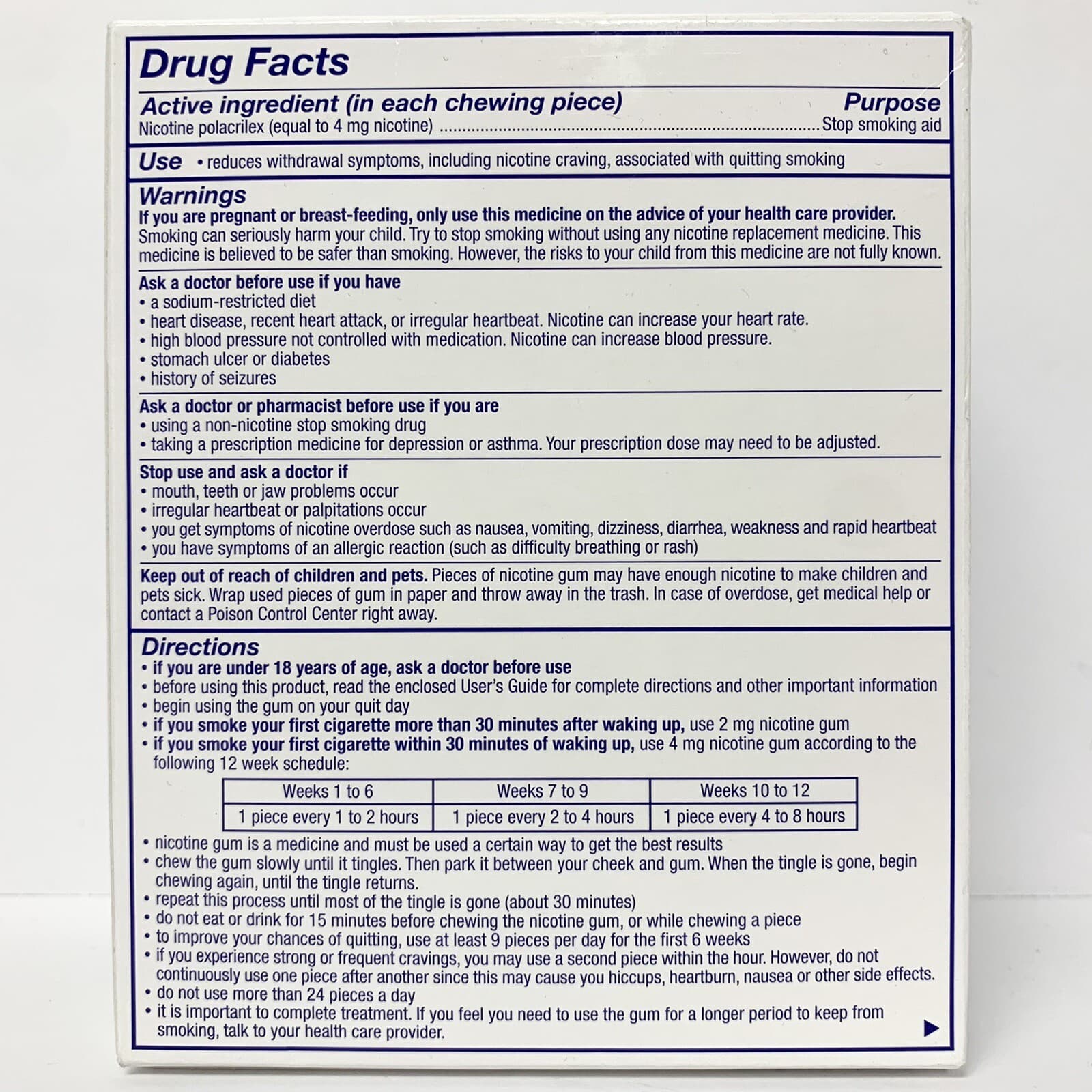 Nicorette Gum 4mg White Ice Mint 160 Pieces - EXP 04/2027 NEW 2