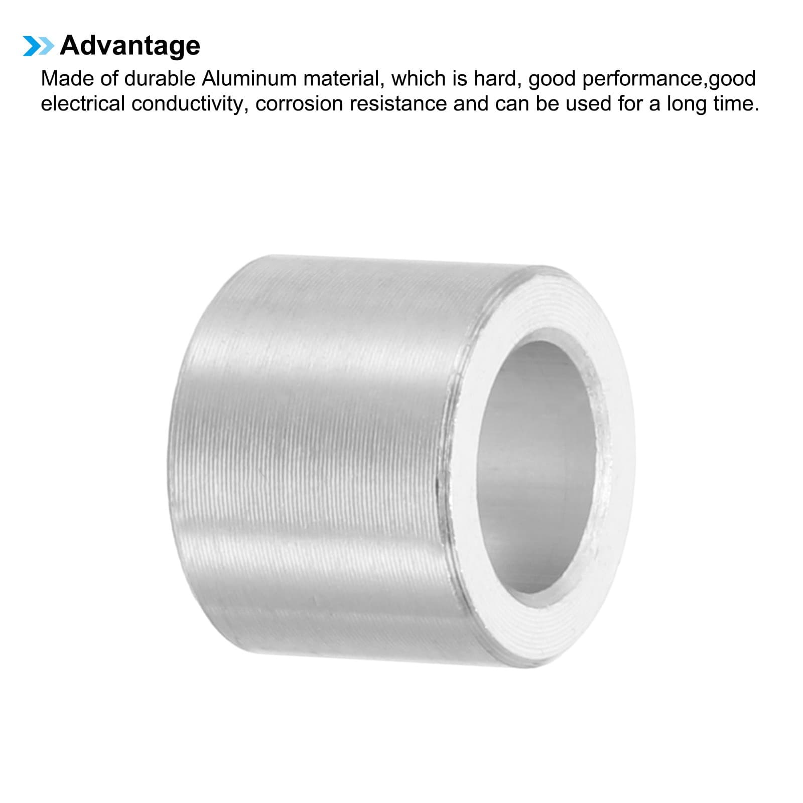 M6 Aluminum Spacers, 12 Pcs Metal Spacers Aluminum 6.2mm ID x 10mm OD x 8mm l 4