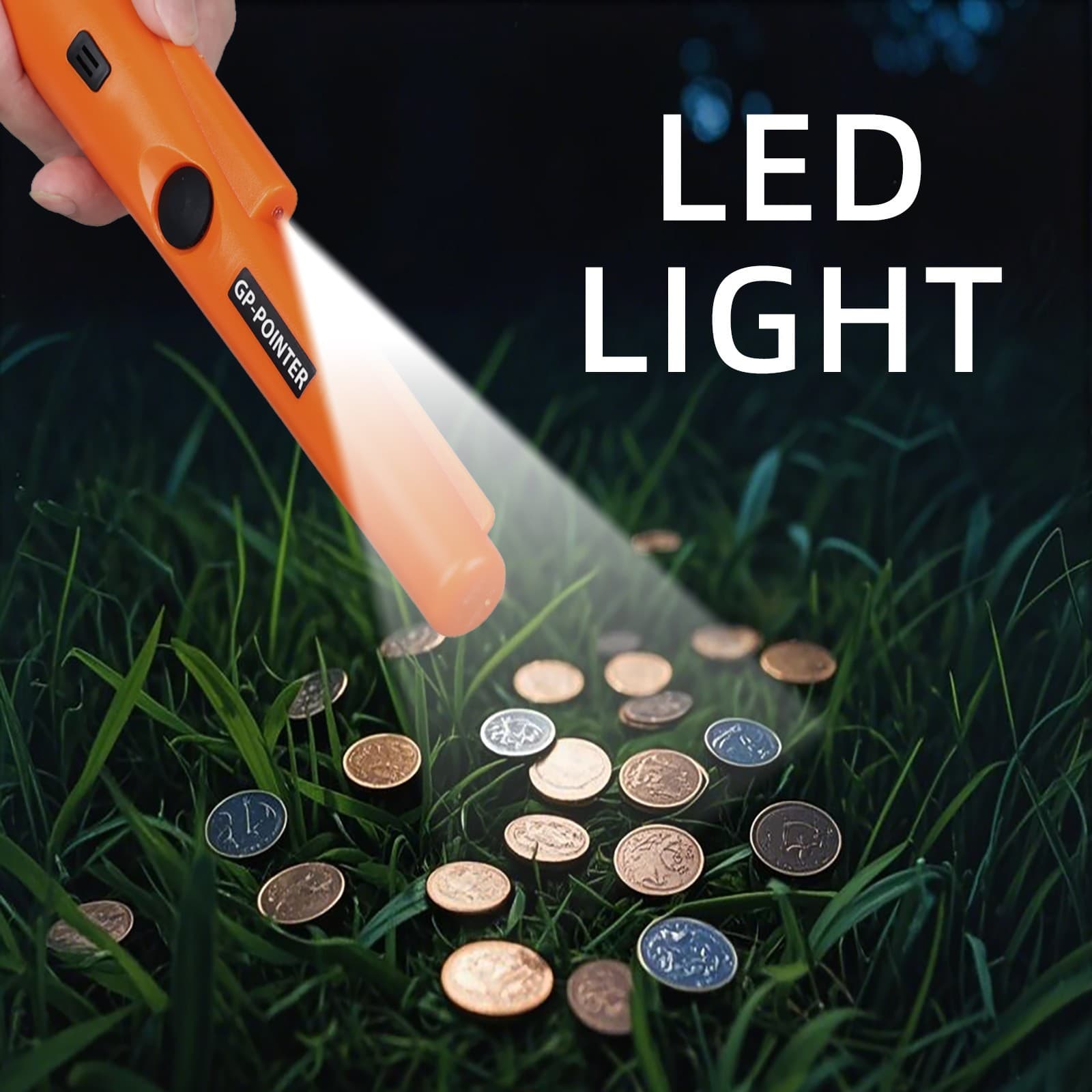 Metal Detector HandHeld Pro Pinpointer Pointer Probe Waterproof Sensitive Tester 6