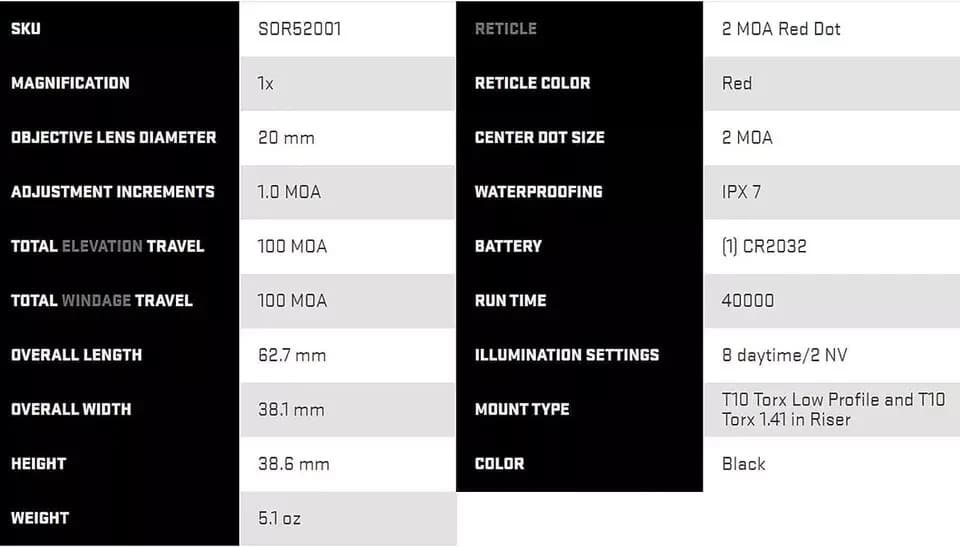 SIG SAUER Romeo5 Compact Red-Dot Sight (SOR52001) 5