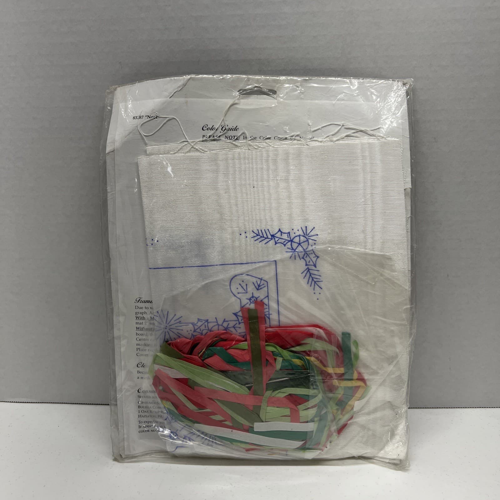 Bucilla Silk Ribbon Embroidery Kit NOEL Holiday Christmas Picture Sealed #83287 5