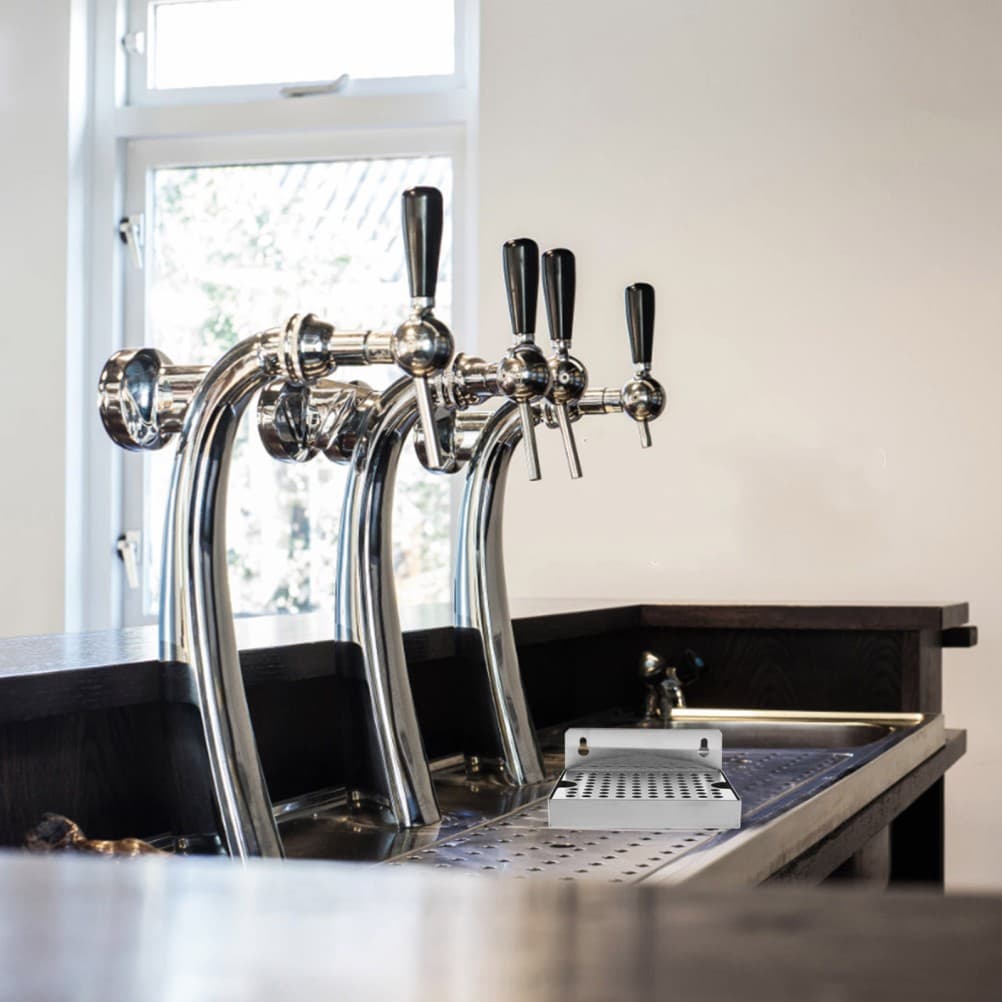  Stainless Steel Drip Tray: Beer Dispenser Drain Plate 6"X4.5" - Homebrew Keg 3