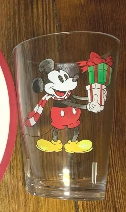 Disney Pottery Barn Mickey Mouse Cup holiday Christmas party gift peanuts SET , 5