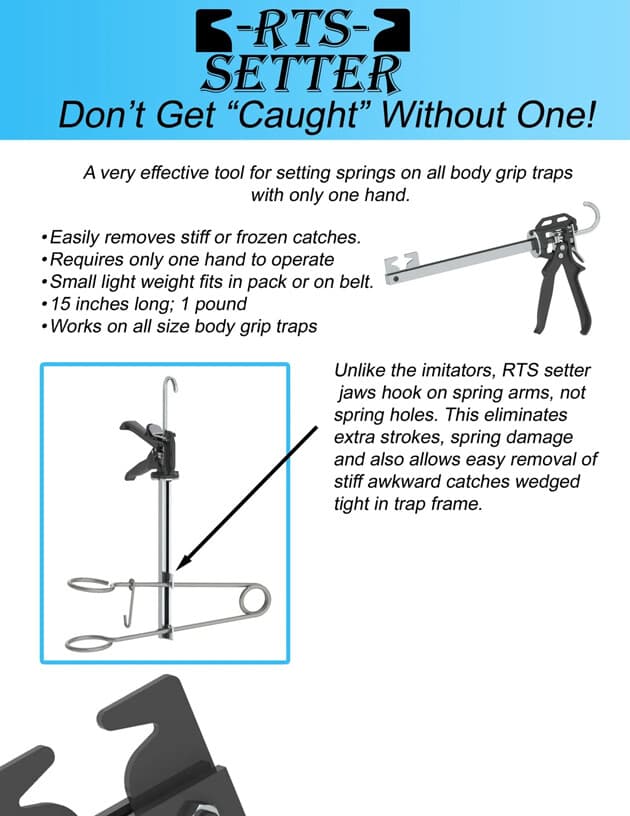 RTS Heavy Duty Bodygrip Trap Setter - Sets 110 to 330 Body Grip Traps 4