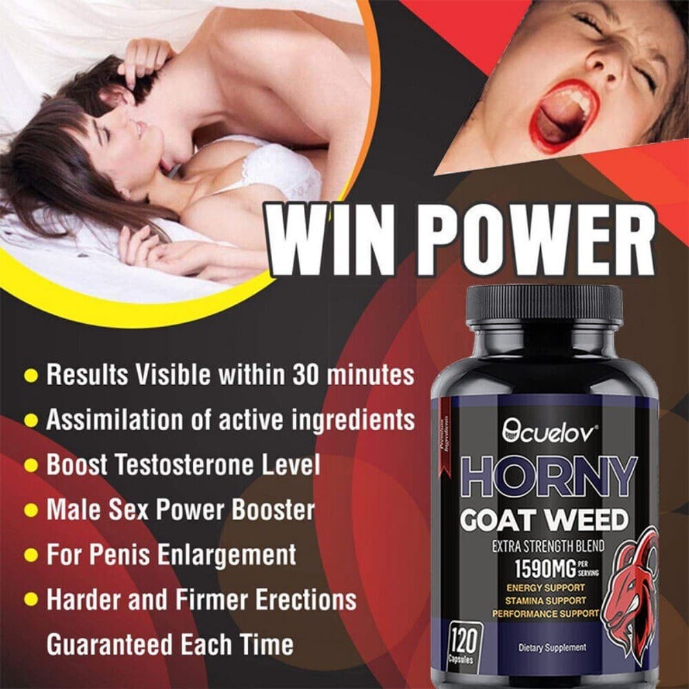 Horny goat weed for Men with Horny Goat Weed 1000mg, Energy, stamina 120 caps 6