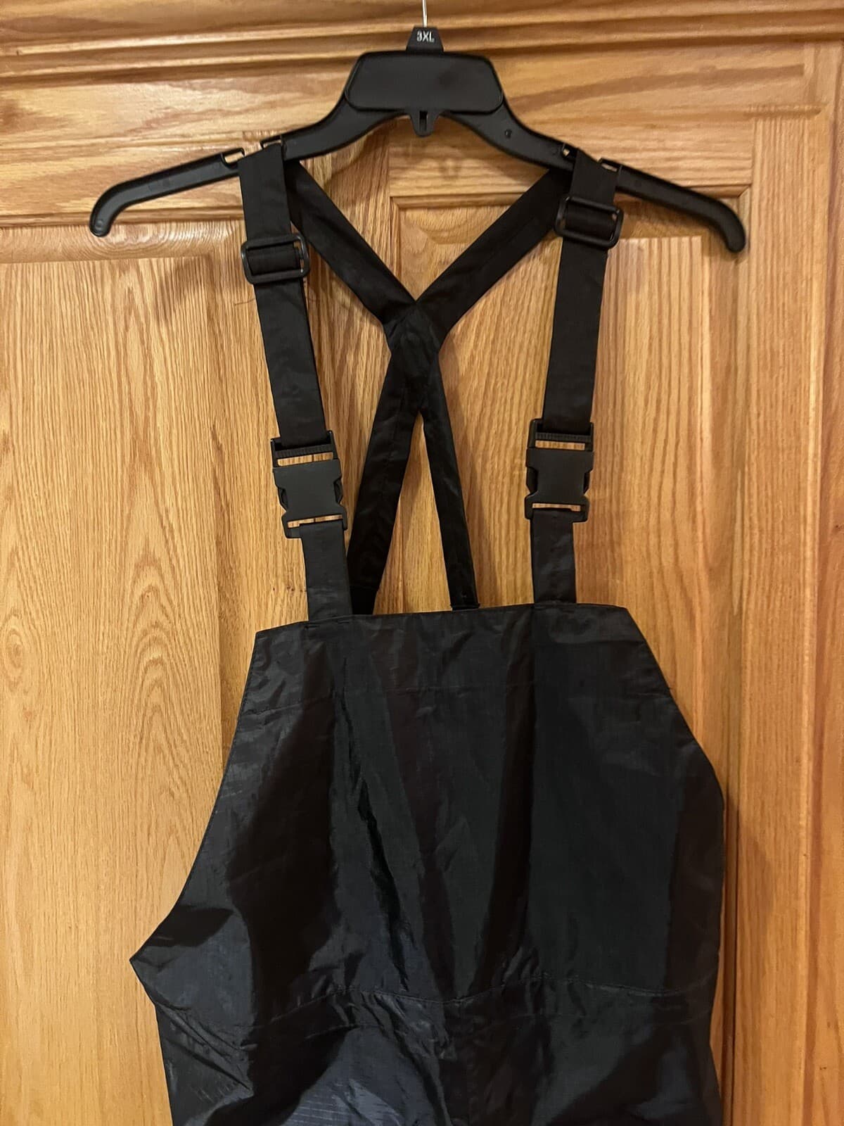 Viking Open Road Black Rain Bib Overall Windproof Waterproof RIP-STOP 150D Large 3