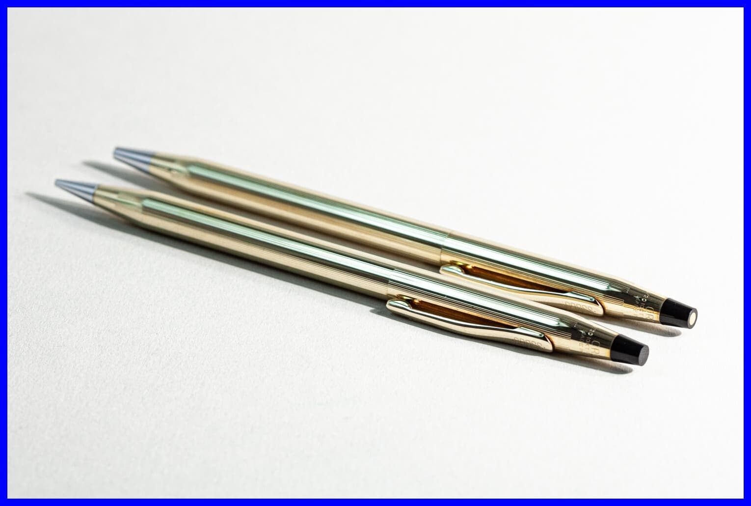 Cross Set Ballpoint Pen + Pencil with Box in 10KT Gold - Made in Ireland 3