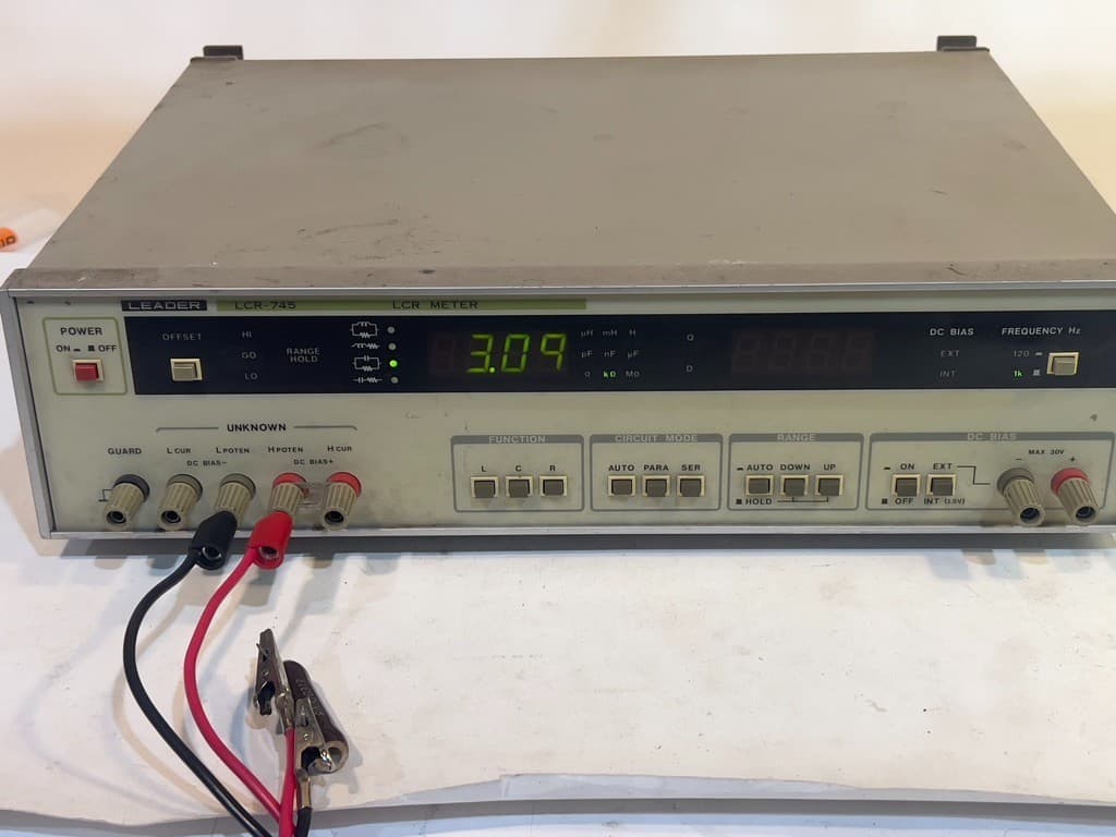 Leader LCR-745 LCR Meter - 4-Wire Multimeter, Impedance Analyzer 3