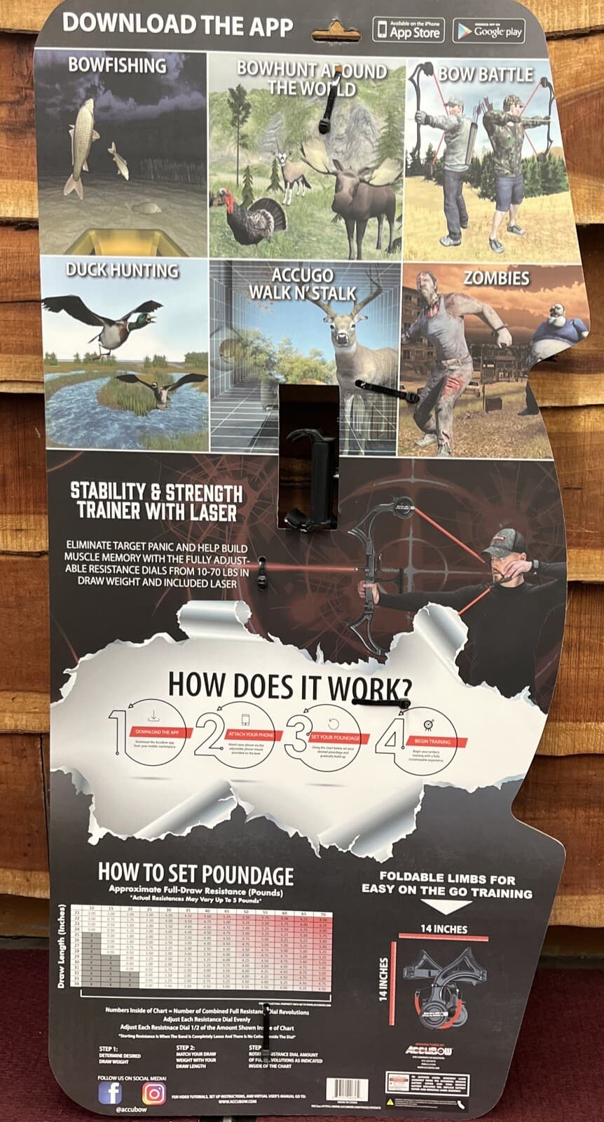 AccuBow Nano Adult Virtual Archery Training System 2.0 Adj. from 10-70# 2