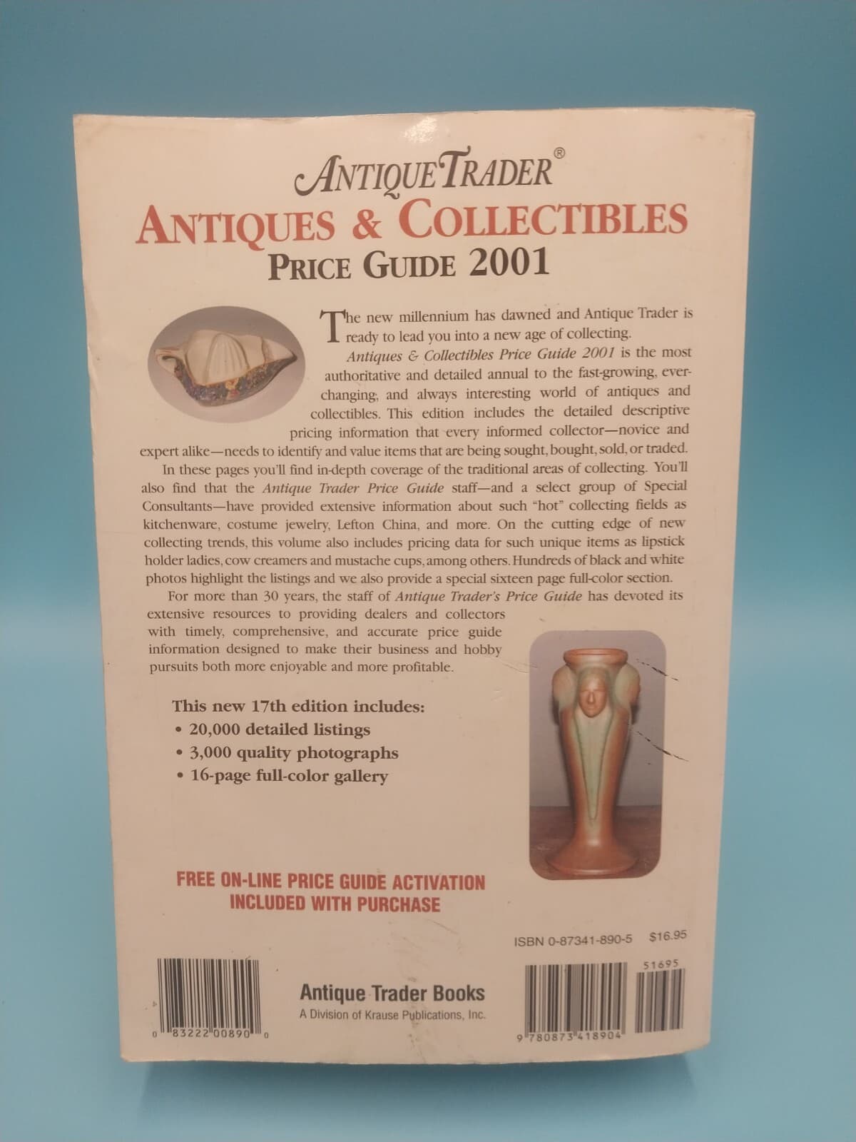 2001 Antique Trader Color Antiques and Collectibles Price Guide Book 2