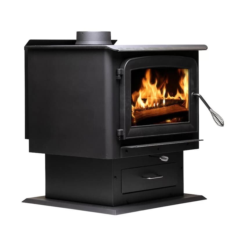 Ashley Large Wood Burning Stove - Heats Up To 2500 Square Feet 2