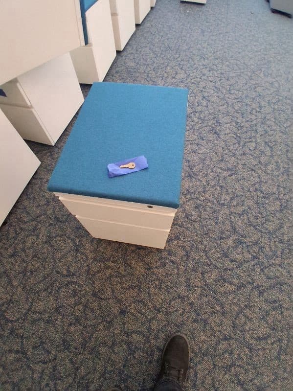 Herman Miller Pedestal Cabinet With Cushion And Key 4