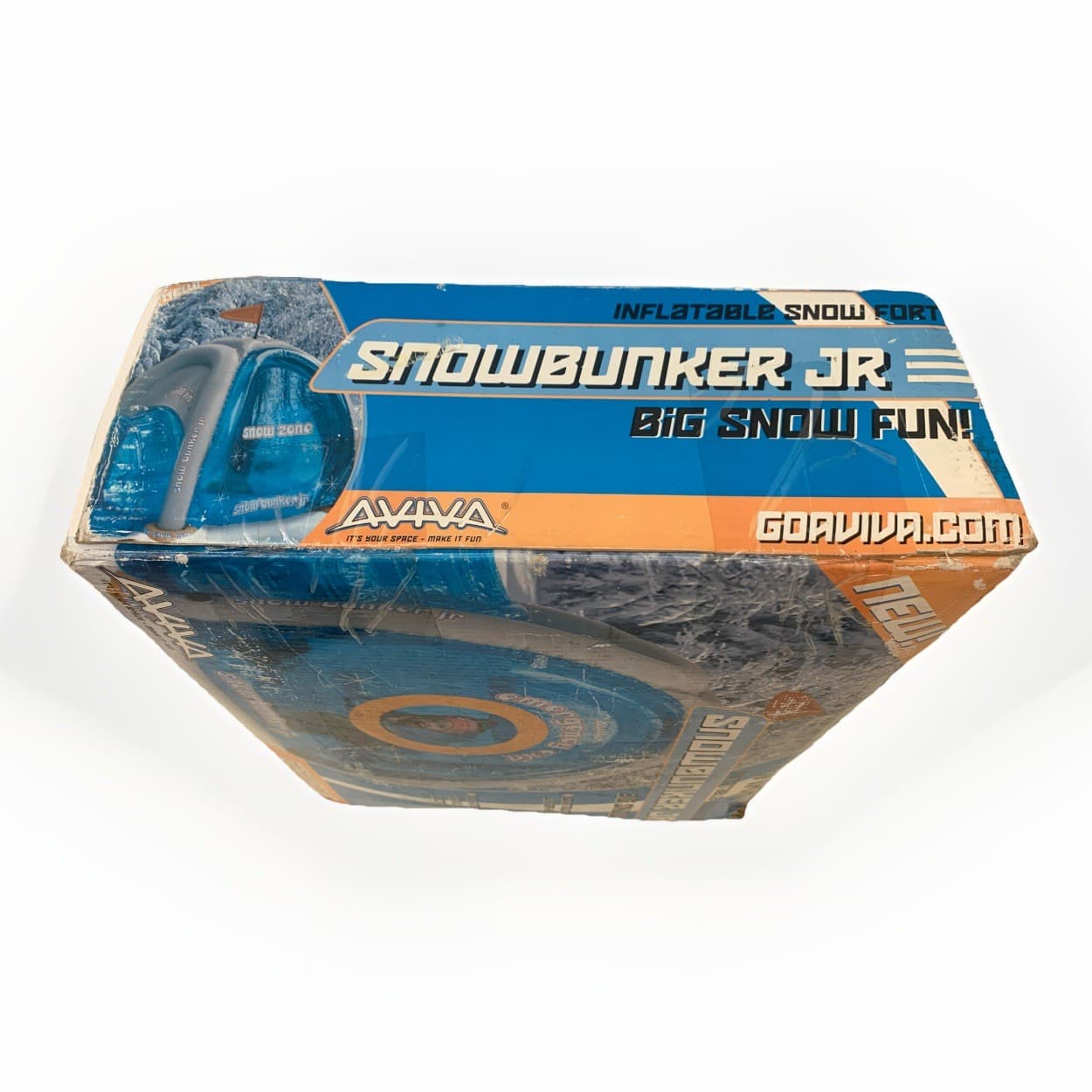 NEW Aviva Snow Bunker Jr Inflatable Snow Fort NOS Winter Toy Cool Vintage RARE 3
