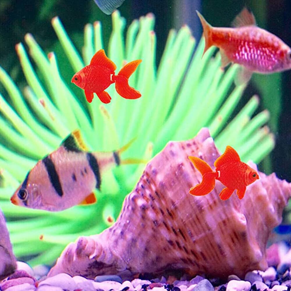 15PCS of Red Goldfish Figure Plastic Goldfish Toys Artificial Fish for Aquarium 3