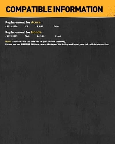  Front Catalytic Converter w/Exhaust Manifold Compatible with Civic 2012-2013 3