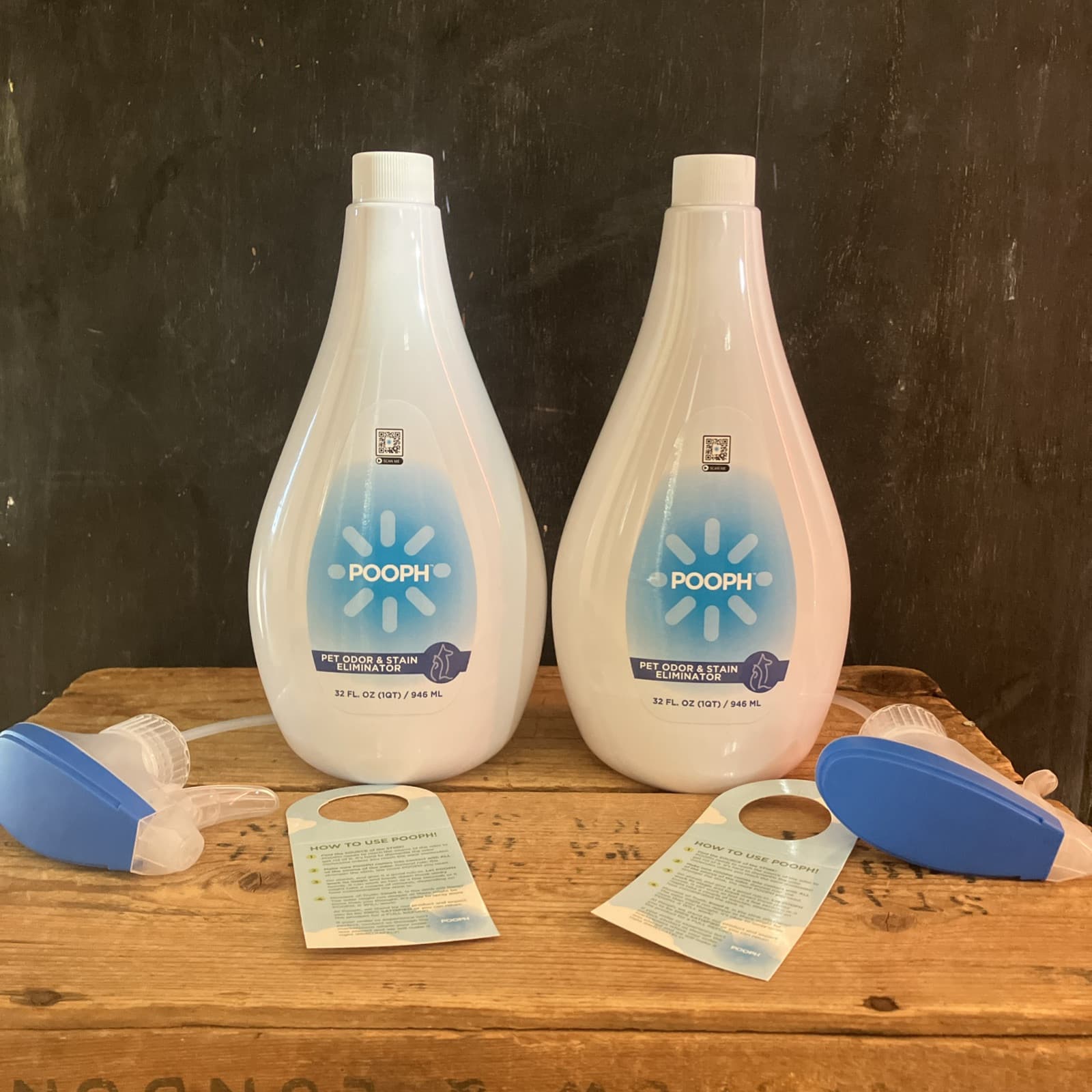 2X Pooph Pet Odor Eliminator Freshener Spray 32 fl oz (64oz Total) For Dogs Cats 2