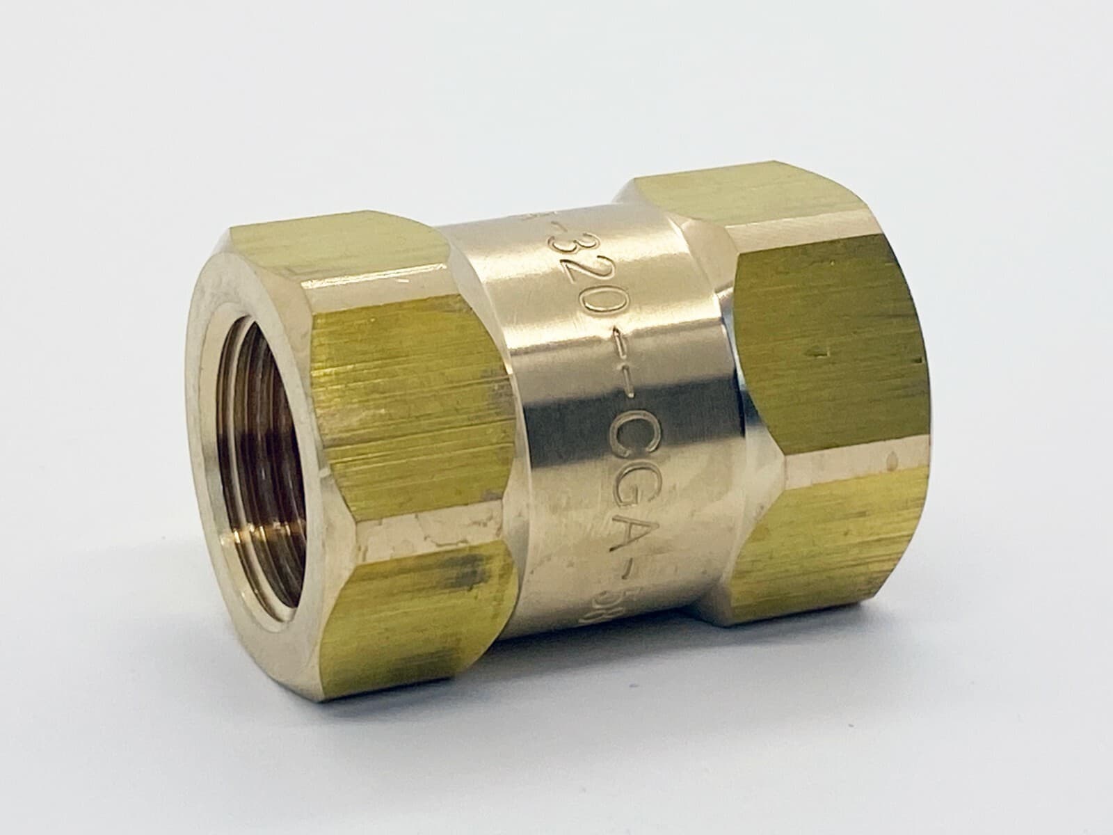 ADAPTER CGA-320 TO CGA-580 - CO2 CYLINDER TANK to ARGON NITROGEN REGULATOR 4