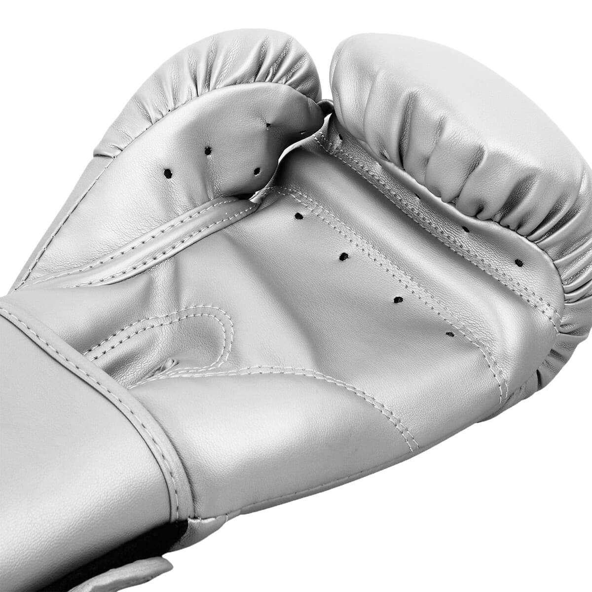 Venum Contender Hook and Loop Training Boxing Gloves - Silver/Silver 4