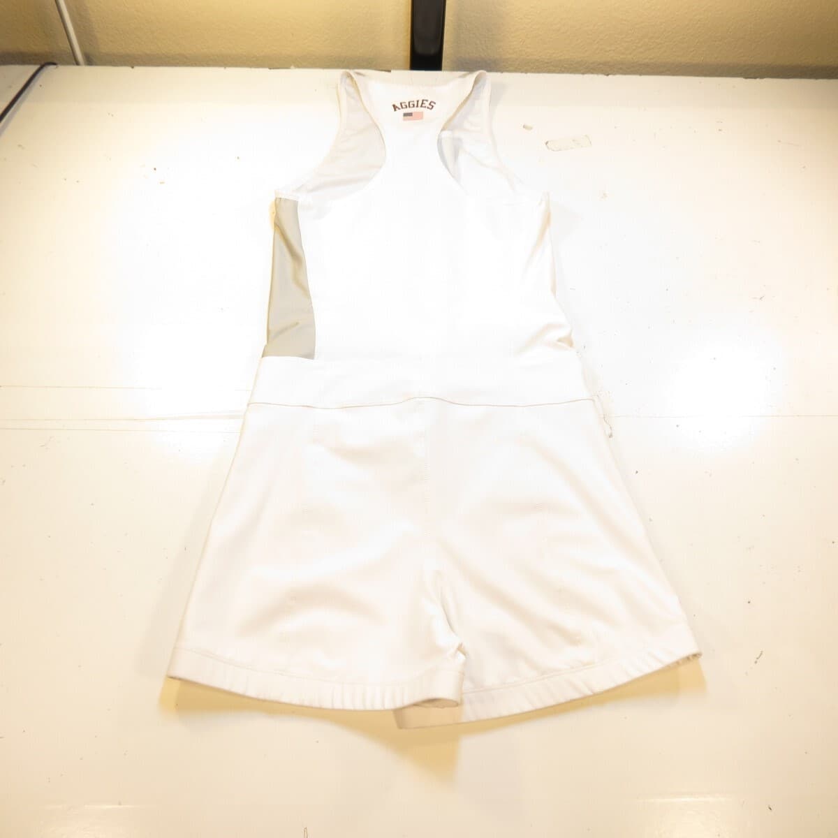 NIKE TEXAS A&M AGGIES COLLEGE TRACK SINGLET SPEED SUIT Womens L White  4