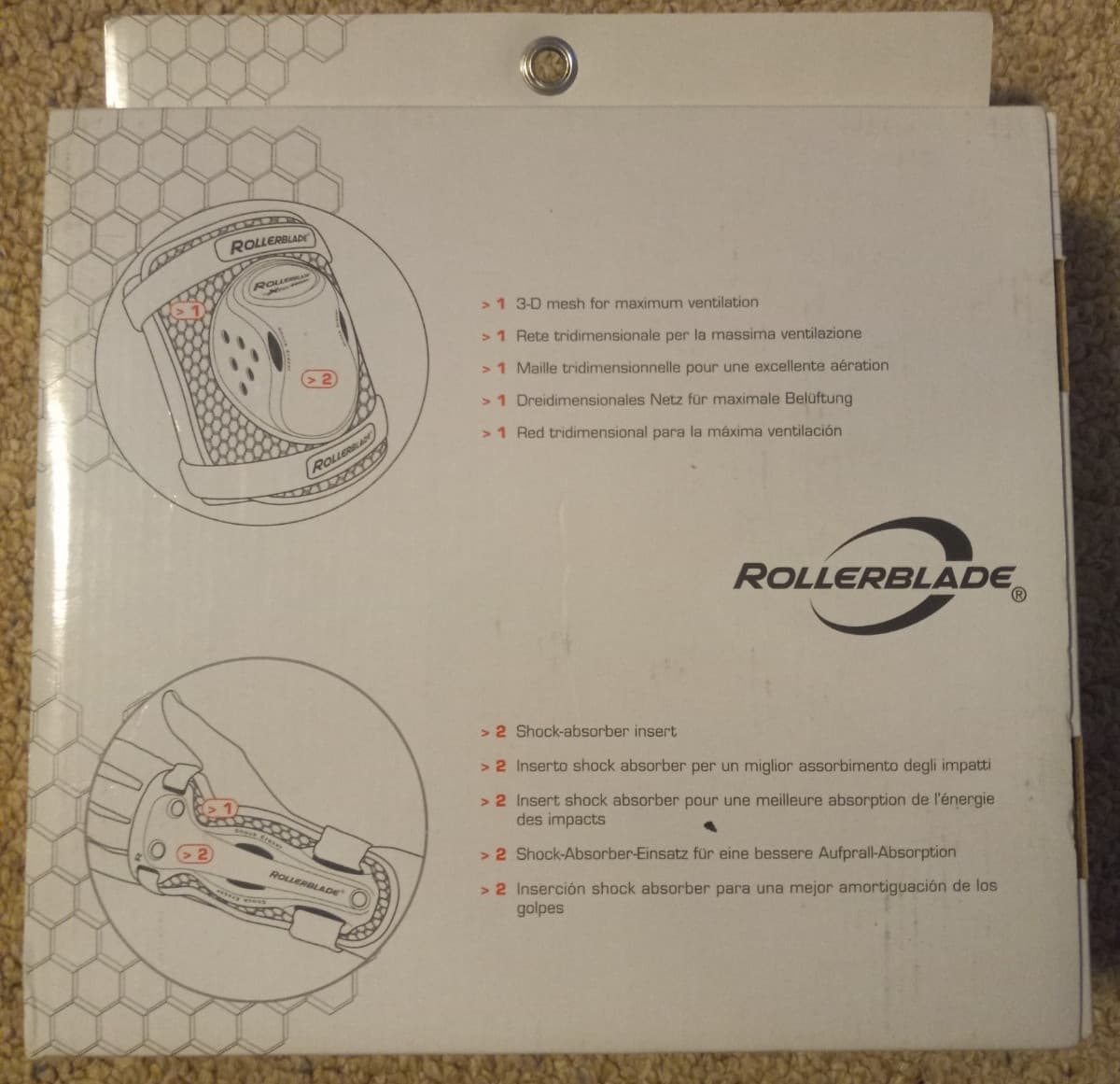 Size Adult Medium - Rollerblade 3D-05 Skate Protective Knee Pads & Wrist Guards 3