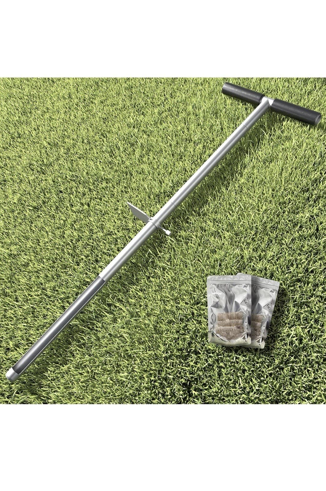 36” Soil Sample Probe Stainless Steel T-Handle Soil Sample Test Kit 2