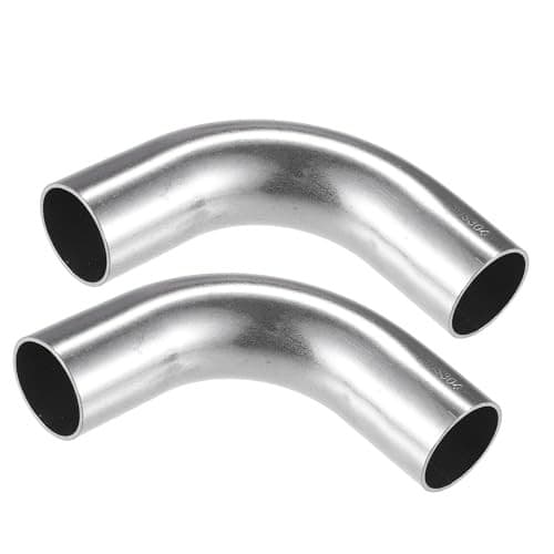 90 Degree Mandrel Bend Elbow Tube 1.25" Inch OD 4" Inch Leg Length Stainless  2