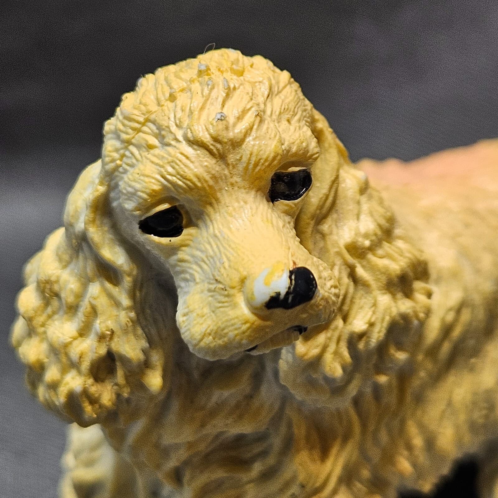 Springer Spaniel Figurine Resin 1997 China Statue Blonde Tan Golden 6