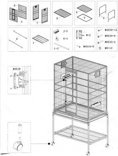 Brisbane Cage - for Chinchillas, Ferrets, Sugar Gliders, Squirrels, Small Animal 4