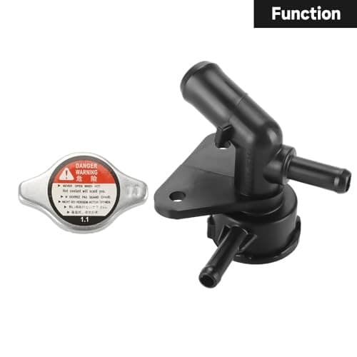 Engine Radiator Filler Neck with Sealed Cap Upper Radiator Coolant Filler Neck  4