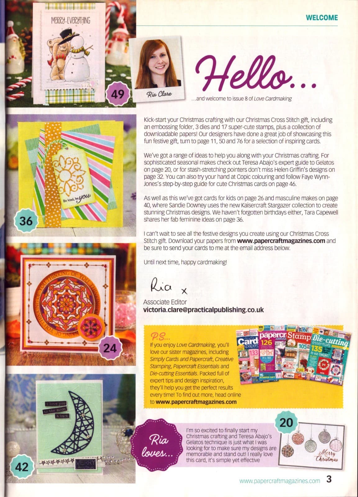 Christmas Cardmaking Magazine Issue 8 Embossing Folder Stamps and Dies 3