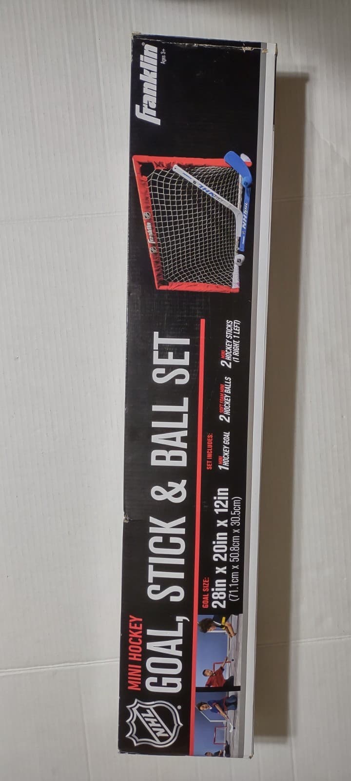 NHL Mini Hockey Set Franklin Sports 1 Goal 2 Sticks 2 Balls 1 Net kids 2