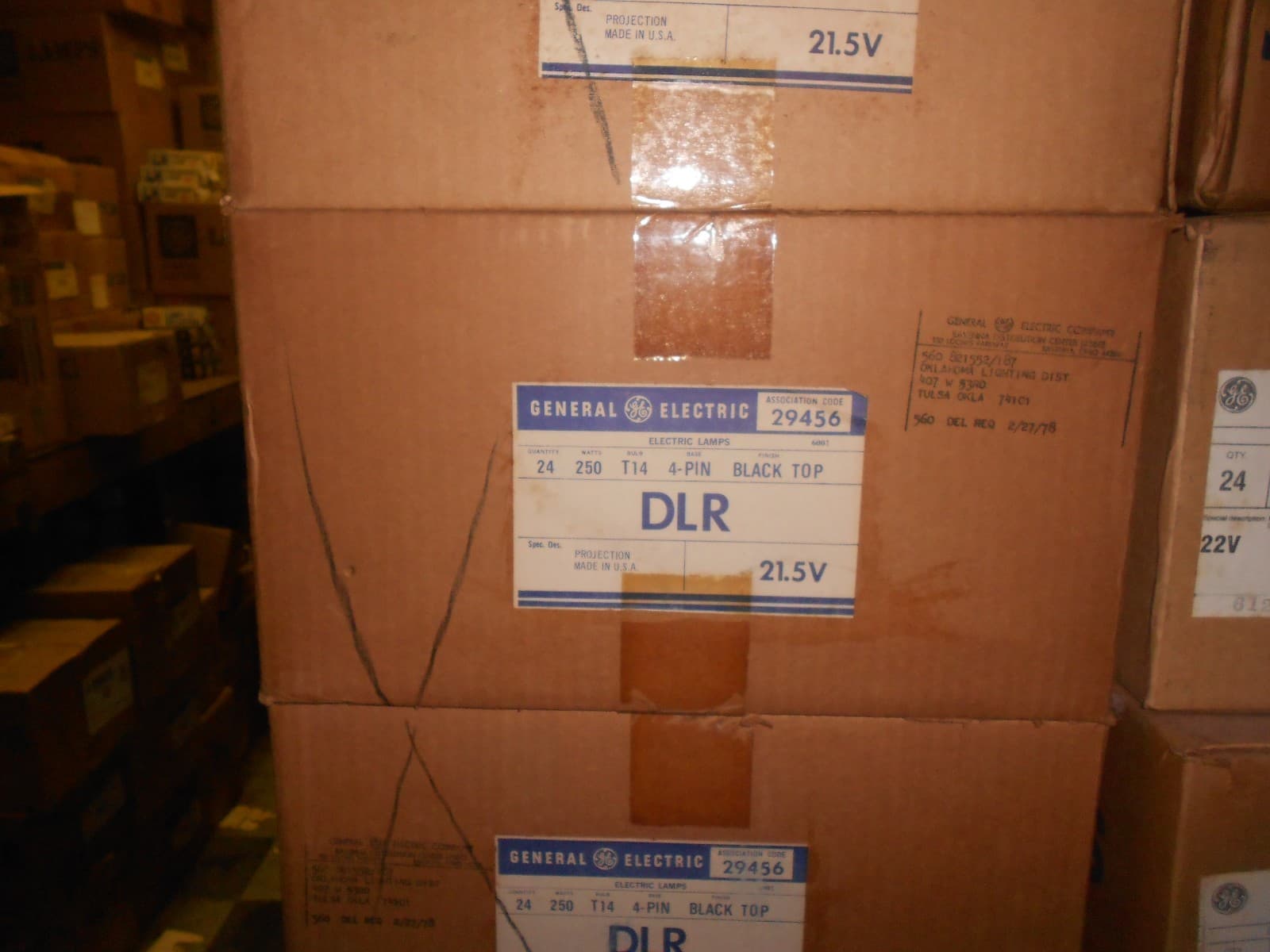 DLR 250W 21.5V T14 4-Pin Photo Projection LIGHT BULB Studio LAMP NEW SYL 76270 4