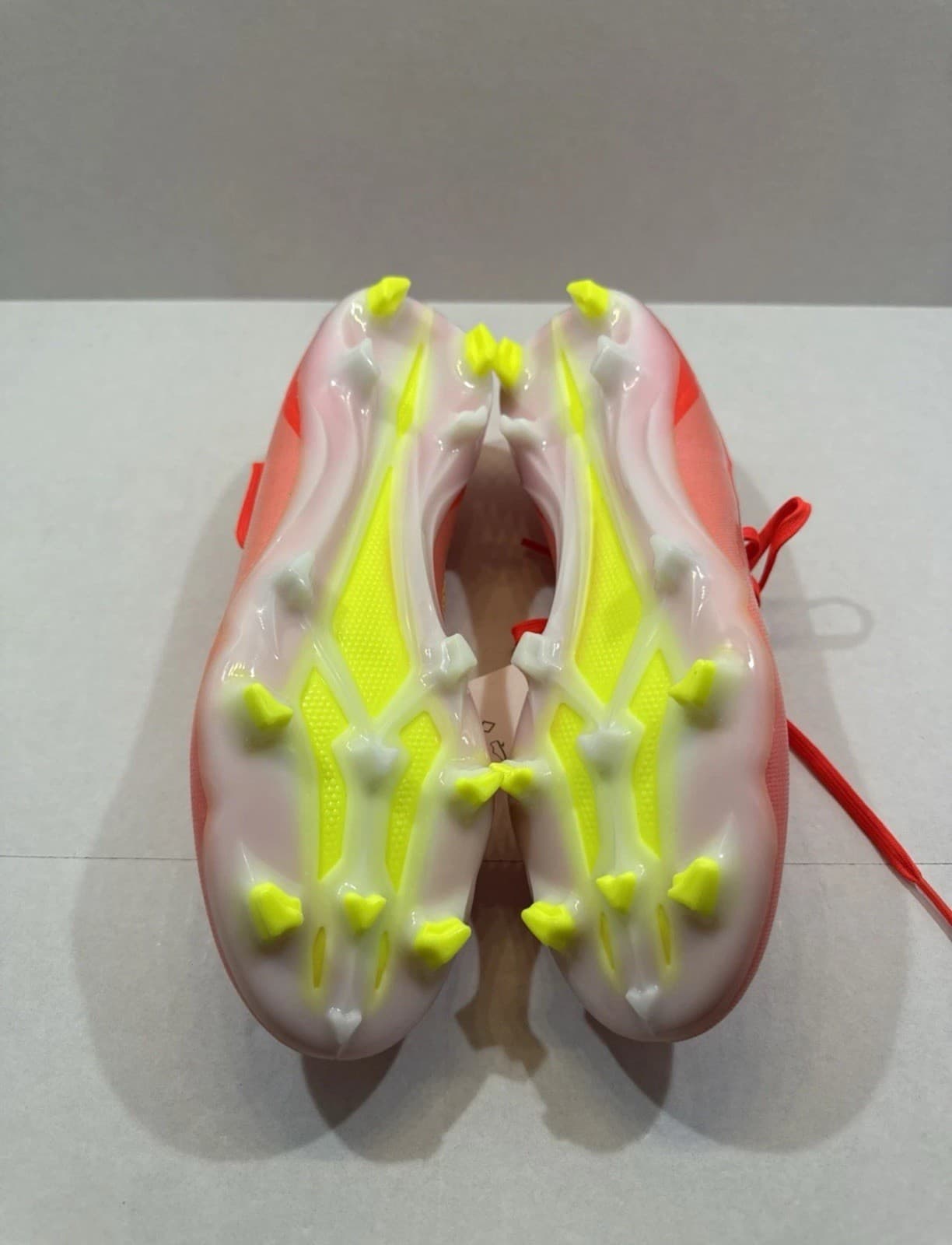 Adidas Mens 7.5 X CrazyFast Pro Firm Ground Cleats Solar Red/Yellow IG0600. 6