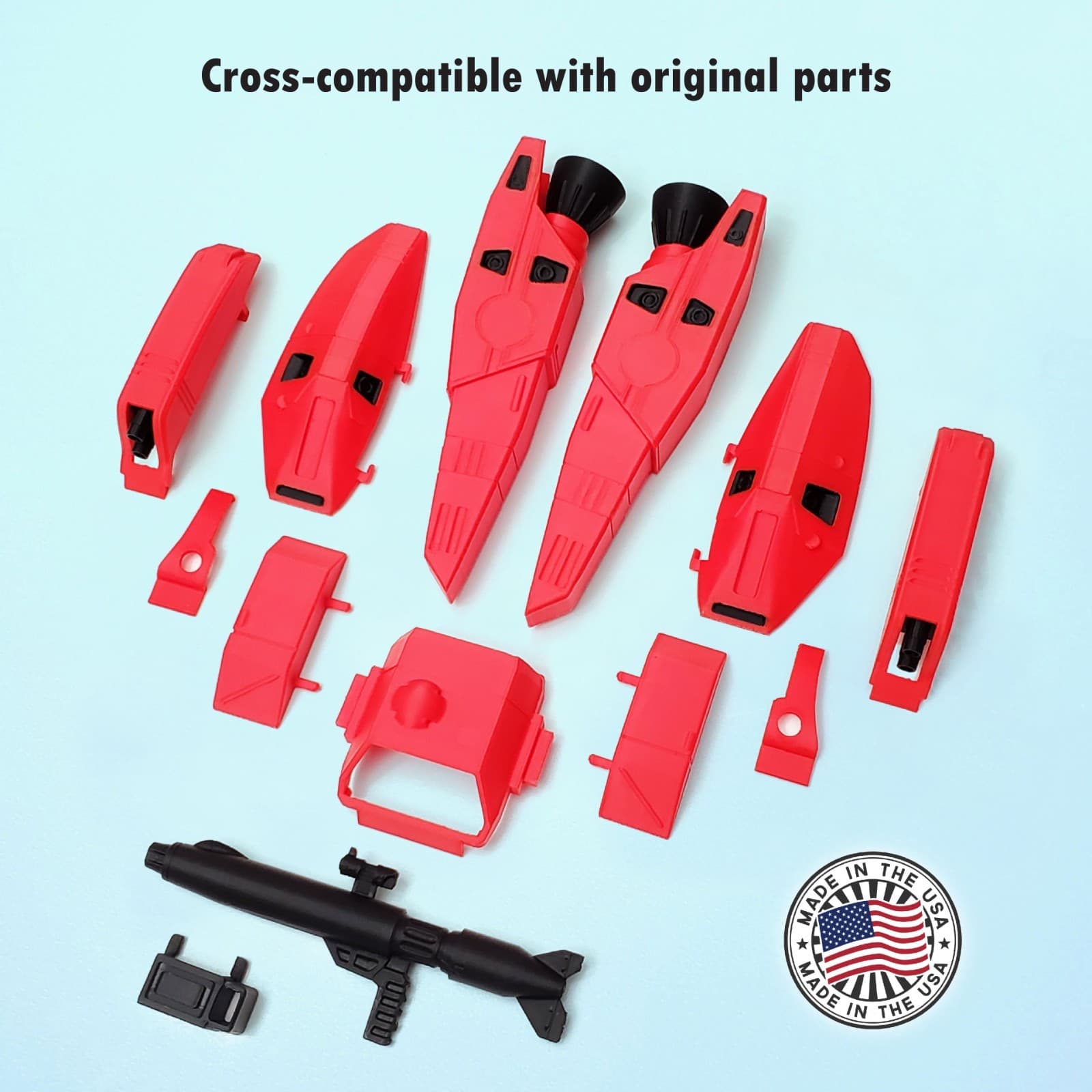 Complete 3D Printed Parts Armor Set for G1 Jetfire Toy