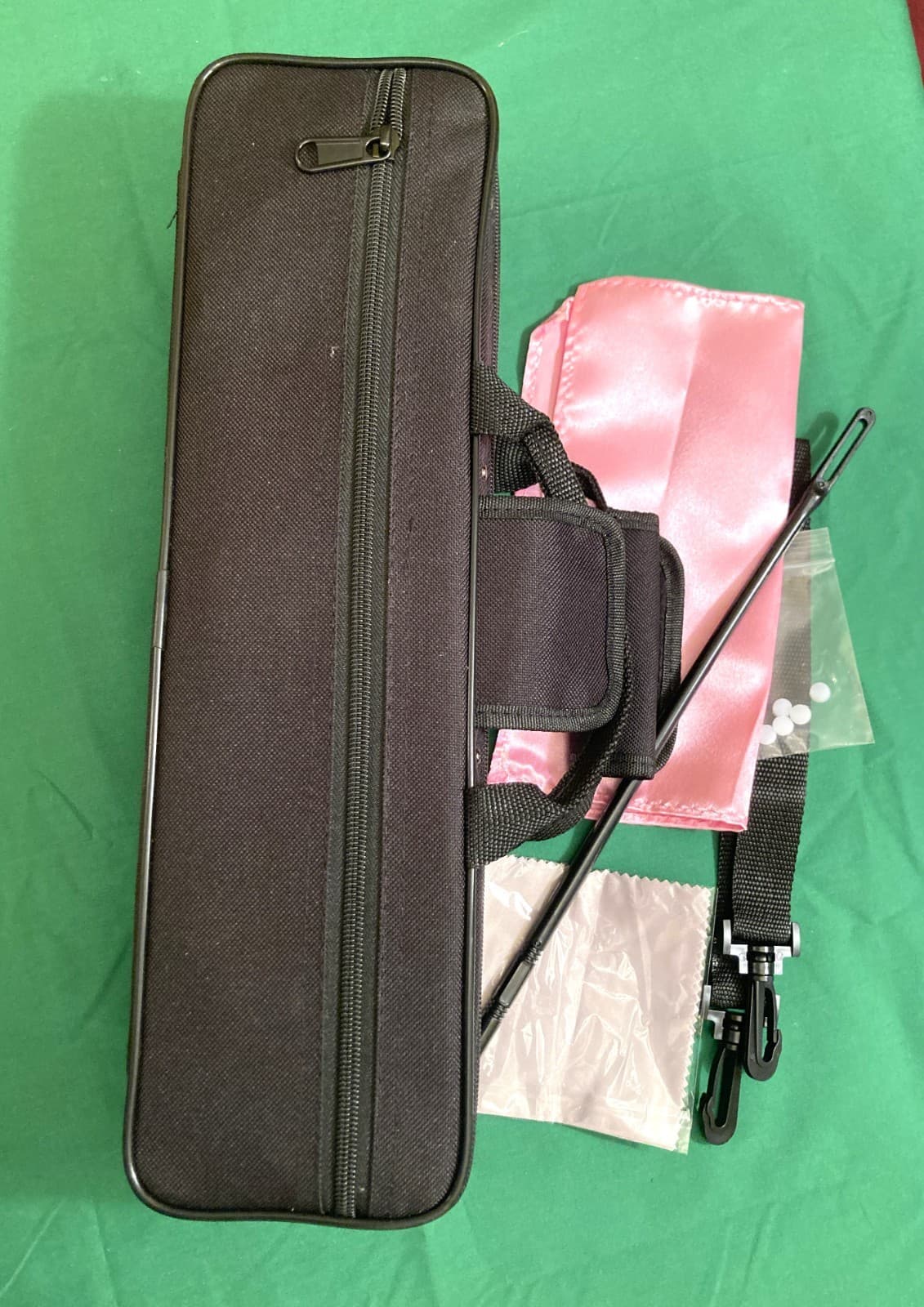 Silver Plated Student Model Flute-Open Hole, C Foot Split E-with Accessories! 2